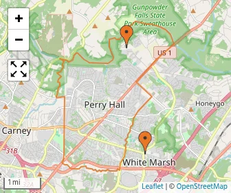 Area schools map